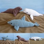 (image for) AquaAmi Set 1 - THREE amigurumi crochet patterns