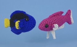 (image for) Tropical Fish Sets 1-4: EIGHT amigurumi fish crochet patterns