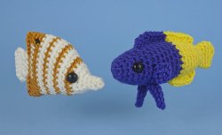 (image for) Tropical Fish Sets 1-4: EIGHT amigurumi fish crochet patterns