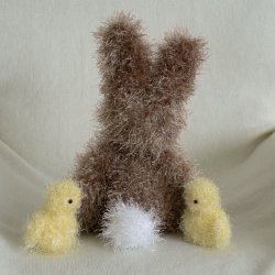 (image for) Fuzzy Bunny & Chick amigurumi crochet pattern