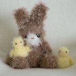 (image for) Fuzzy Bunny & Chick amigurumi crochet pattern