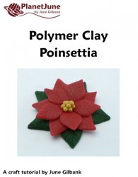 (image for) Polymer Clay Poinsettia DONATIONWARE craft tutorial