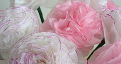 (image for) Tissue Paper Carnations DONATIONWARE paper craft tutorial