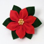 (image for) Felt Poinsettia DONATIONWARE craft tutorial