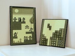 (image for) Classic Tetris - two DONATIONWARE cross stitch patterns