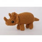(image for) Triceratops - amigurumi dinosaur crochet pattern