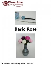 (image for) Basic Rose DONATIONWARE flower crochet pattern