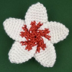 (image for) Plumeria DONATIONWARE flower crochet pattern