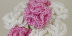 (image for) Carnations DONATIONWARE flower crochet pattern