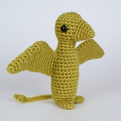(image for) Dimorphodon amigurumi dinosaur EXPANSION PACK crochet pattern
