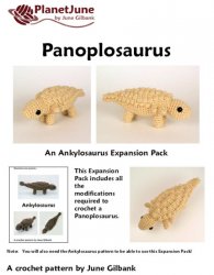 (image for) Panoplosaurus amigurumi dinosaur EXPANSION PACK crochet pattern