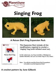 (image for) Singing Frog EXPANSION PACK crochet pattern