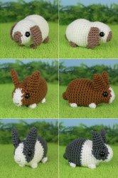 (image for) Baby Bunnies 2 - three EXPANSION PACK amigurumi crochet patterns