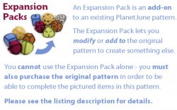 (image for) Frilled Lizard EXPANSION PACK crochet pattern