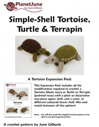 (image for) Simple-Shell Tortoise, Turtle & Terrapin EXPANSION PACK crochet pattern