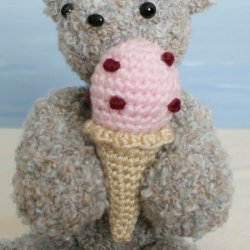 (image for) Ice Cream Bear amigurumi crochet pattern