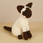 (image for) AmiCats Siamese Cat amigurumi crochet pattern