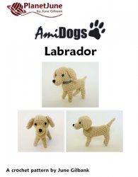 (image for) AmiDogs Labrador amigurumi crochet pattern