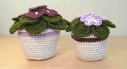 (image for) African Violets crochet pattern
