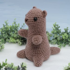 (image for) Groundhog (aka Woodchuck, Marmot) amigurumi crochet pattern