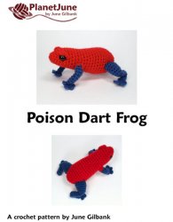 (image for) Poison Dart Frog amigurumi crochet pattern