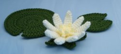(image for) Water Lily crochet pattern