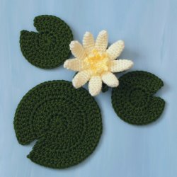 (image for) Water Lily crochet pattern