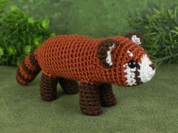 (image for) Red Panda amigurumi crochet pattern