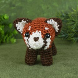 (image for) Red Panda amigurumi crochet pattern