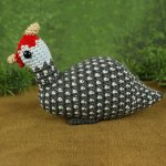 (image for) Guinea Fowl amigurumi bird crochet pattern