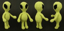 (image for) Aliens amigurumi crochet pattern
