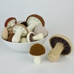 (image for) Mushroom Collection: SIX realistic crochet patterns