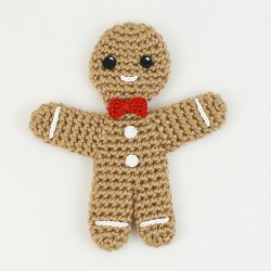 (image for) Gingerbread Man amigurumi crochet pattern