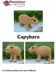 (image for) Capybara amigurumi crochet pattern