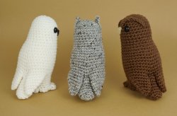 (image for) Owl Collection: THREE amigurumi owl crochet patterns