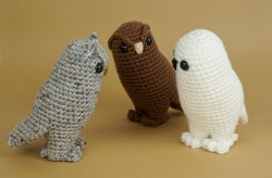 (image for) Owl Collection: THREE amigurumi owl crochet patterns