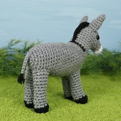 (image for) Donkey amigurumi crochet pattern
