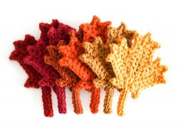 (image for) Maple Leaf Collection & Canadian Flag: THREE crochet patterns