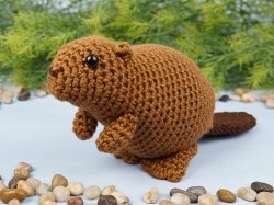 (image for) Beaver amigurumi crochet pattern