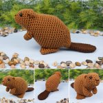 (image for) Beaver amigurumi crochet pattern