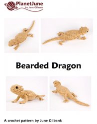 (image for) Bearded Dragon (lizard) amigurumi crochet pattern