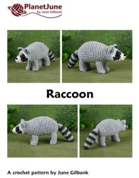 (image for) Raccoon amigurumi crochet pattern