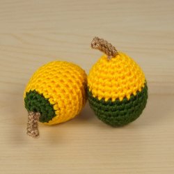 (image for) Ornamental Gourds Set 1: THREE realistic crochet patterns