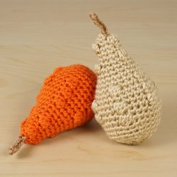 (image for) Ornamental Gourds Set 1: THREE realistic crochet patterns