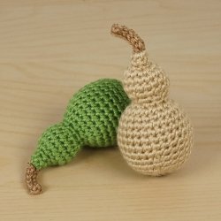 (image for) Ornamental Gourds Set 2: THREE realistic crochet patterns