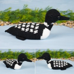 Loon amigurumi bird crochet pattern (image for) Loon amigurumi bird crochet pattern