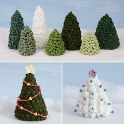 (image for) Christmas Trees Sets 1 and 2 crochet patterns