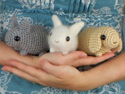 (image for) Baby Bunnies - three amigurumi bunny crochet patterns