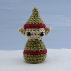 (image for) PocketAmi Set 4: Christmas - three amigurumi crochet patterns: Reindeer, Snowman, Elf