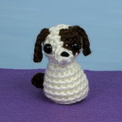 (image for) PocketAmi Set 6: Pets - three amigurumi crochet patterns: Puppy, Kitten, Parrot